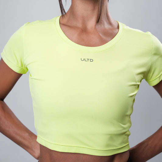 Tee Cropped Dry Ligeirissimo Verde Lima