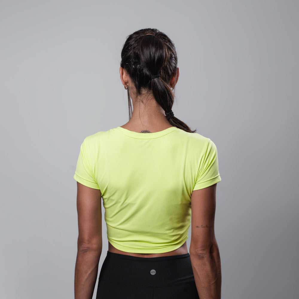 Tee Cropped Dry Ligeirissimo Verde Lima