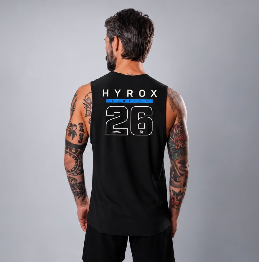 Regata Tank Ultracool Hyrox Personalizada Black