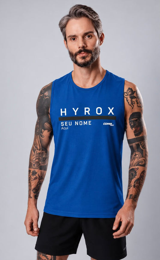 Regata Tank Ultracool Hyrox Personalizada Blue