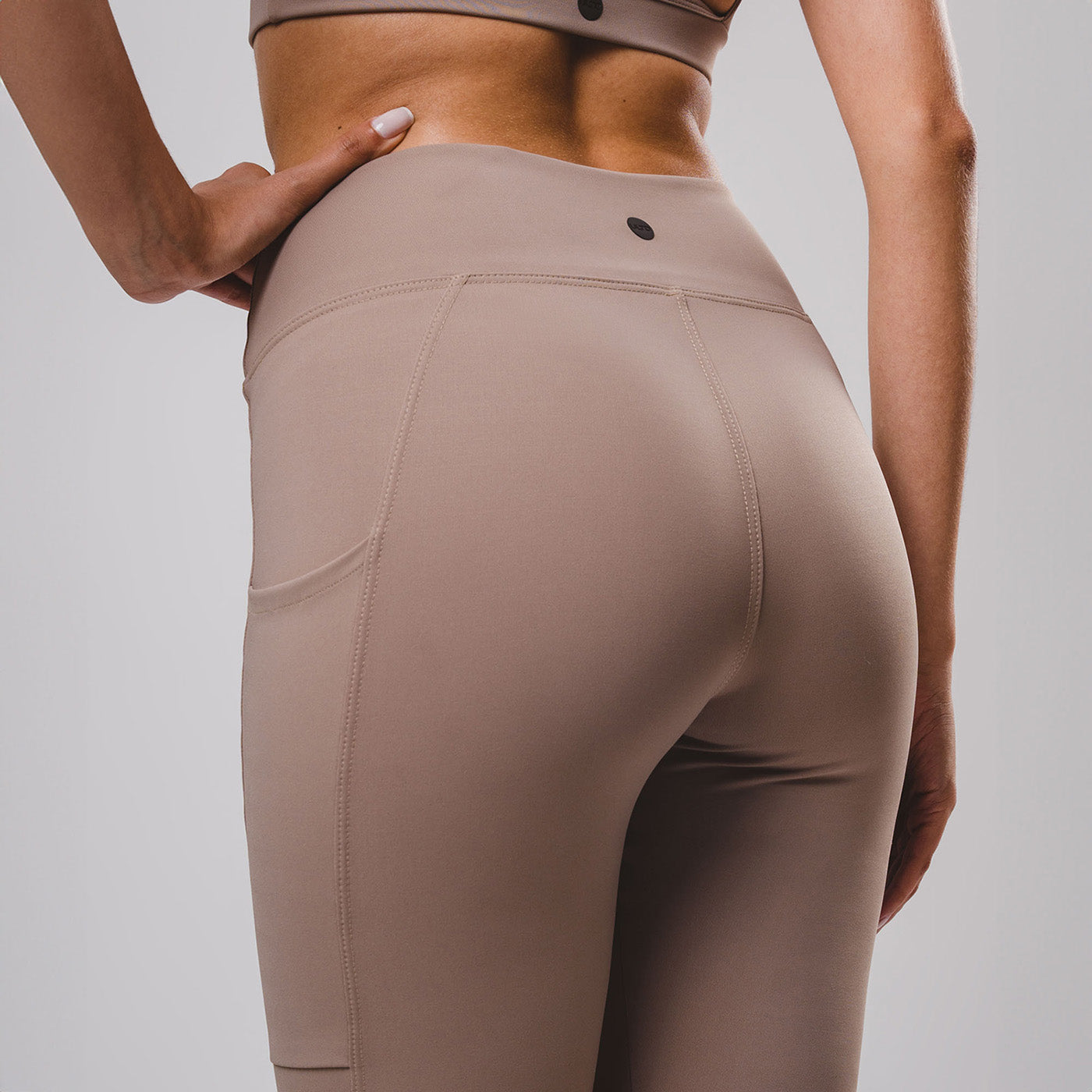 Legging Hyper SidePocket cós-Alto Cream