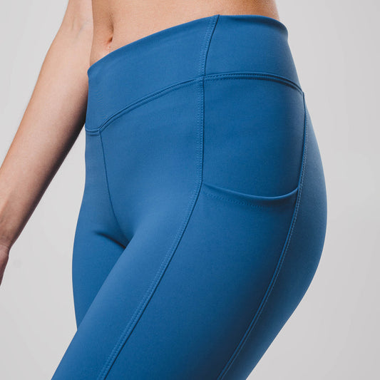 Legging Hyper SidePocket cós-Baixo Marine