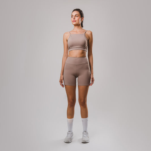 Shorts Hyper SidePocket cós-Alto Médio Cream